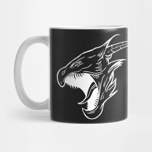 Dragon - Screaming Dragon Face - Fantasy Mug